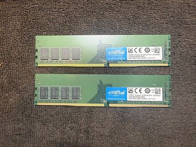 Crucial 16GB (2 x 8GB) DDR4 2666MHz UDIMM Desktop Memory RAM