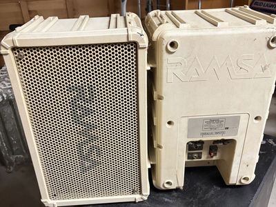 Pair Panasonic Ramsa WS-A80-W speaker system