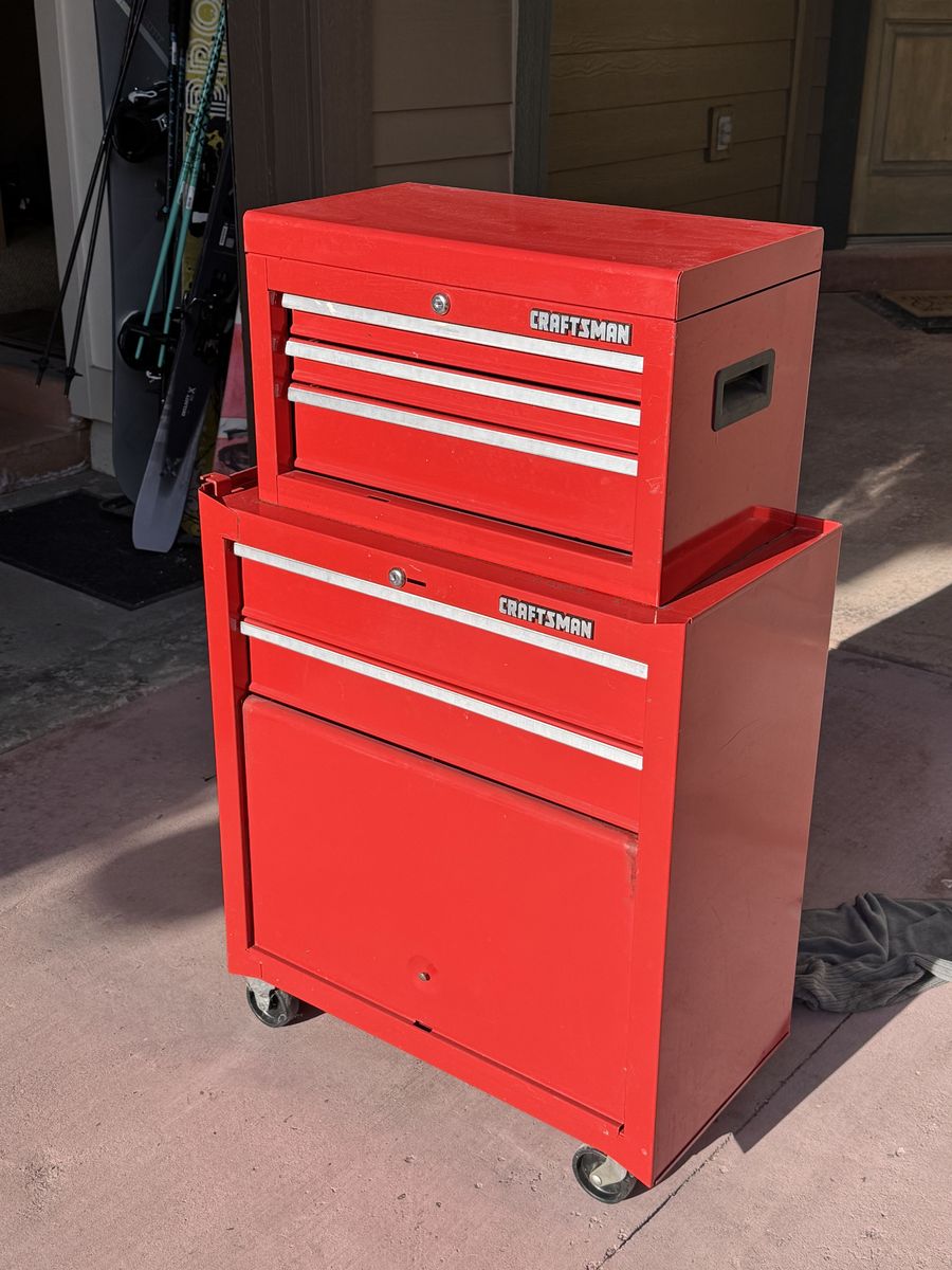 Craftsman Tool Chest + Rolling Cabinet Combo