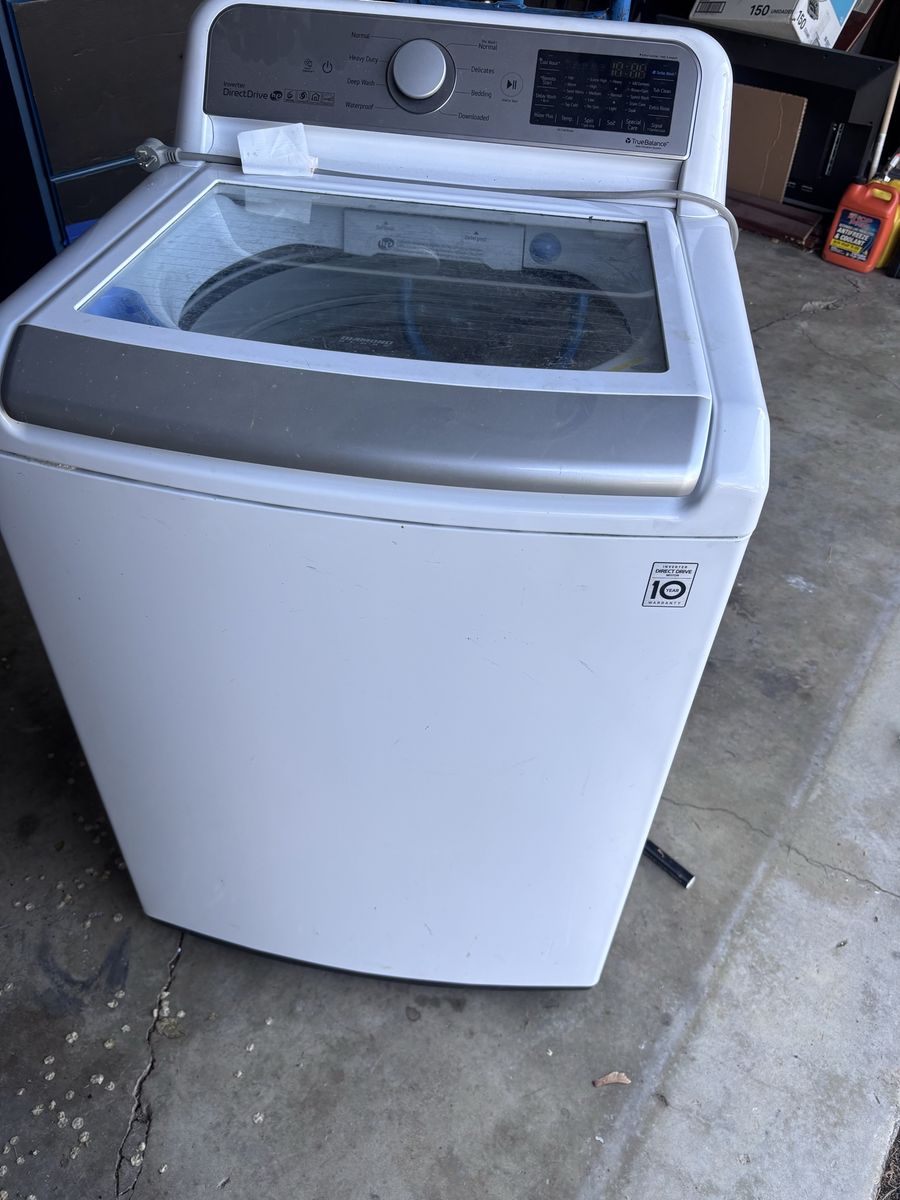LG Direct Drive Smart Top Load Washer - White