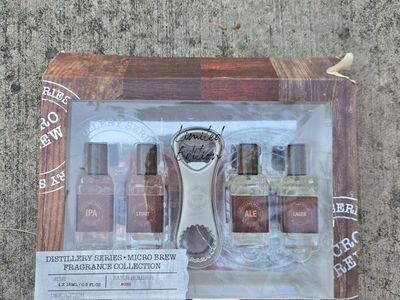 Distillery Series Micro Brew Fragrance Collection Men's Cologne Set - 4x15ml with Bottle Opener