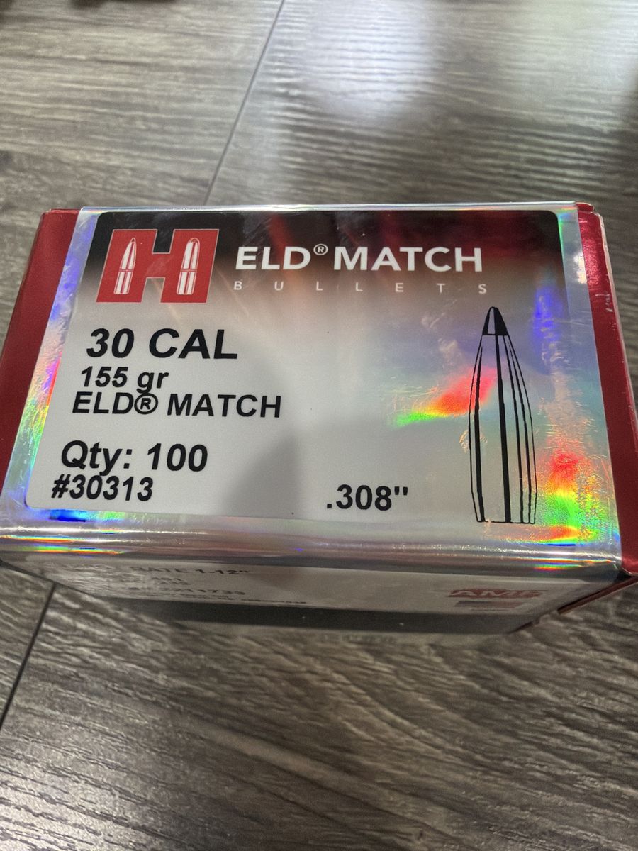 Hornady 30 Cal ELD Match 155 Grain Bullets