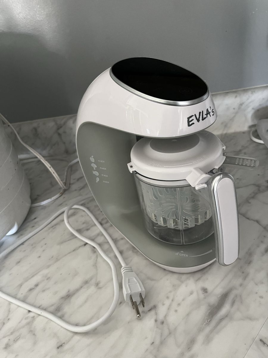 EVLA'S Baby Food Maker Steamer Blender Processor White Touch Screen