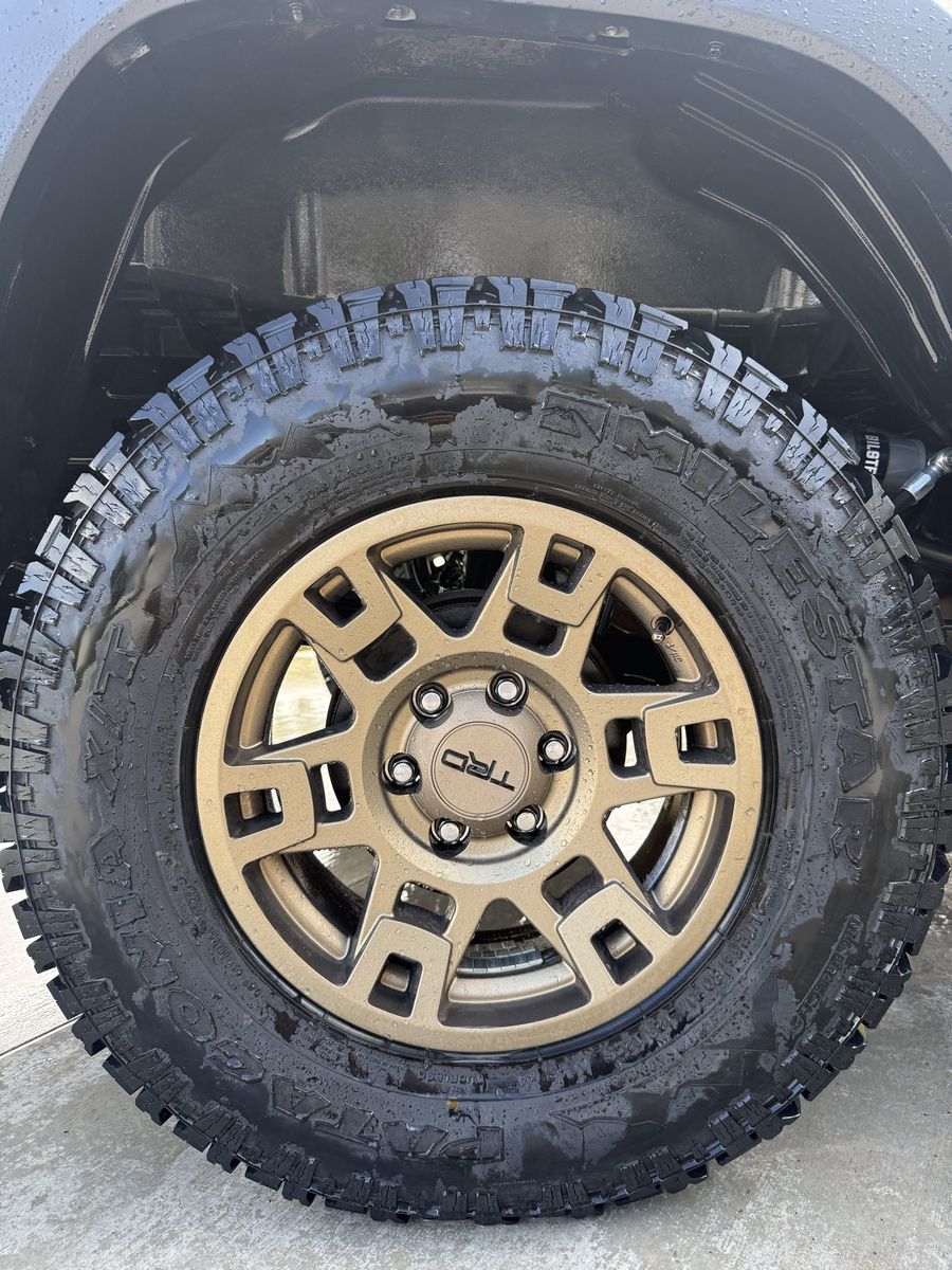 Milestar Patagonia 255/80r17 with 17” TRD wheels 