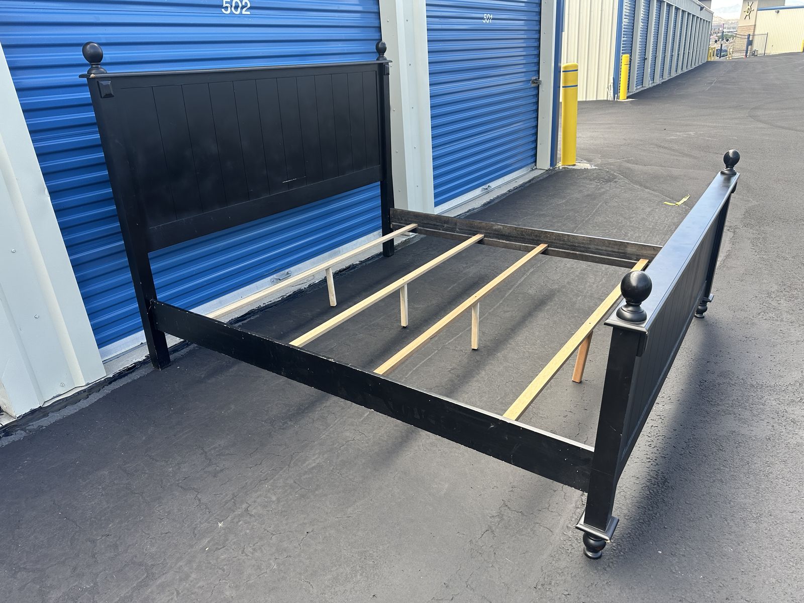 King Modern Wood Bed