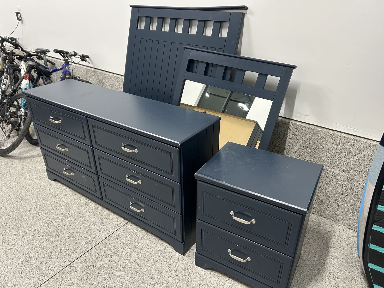 Twin Bedroom Set - Dresser, Nightstand, Headboard