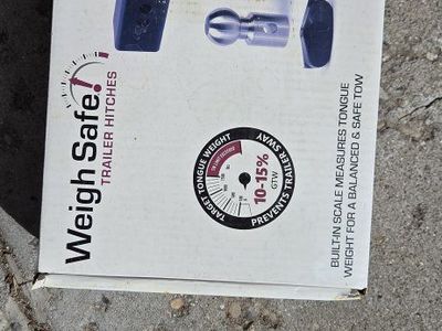 Weigh Safe WS6-2.5 Trailer Hitch with Built-in Tongue Weight Scale - 2.5" Shank, 6" Drop, 22K LBS GTW
