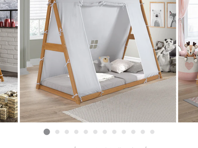 Pkolino Tent Bed Twin Montessori Floor Bed