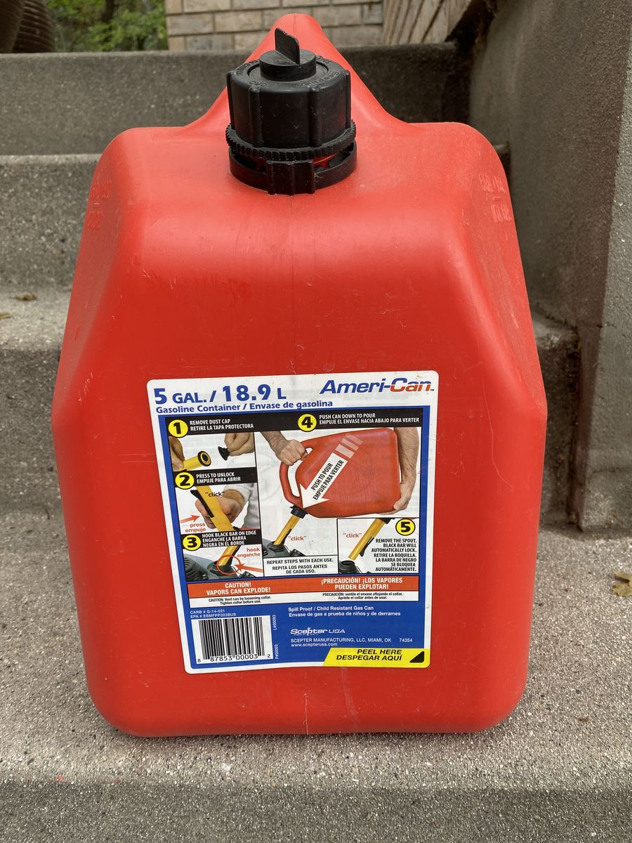 Ameri-Can 5 Gallon Gas Gasoline Fuel Can - Great condition