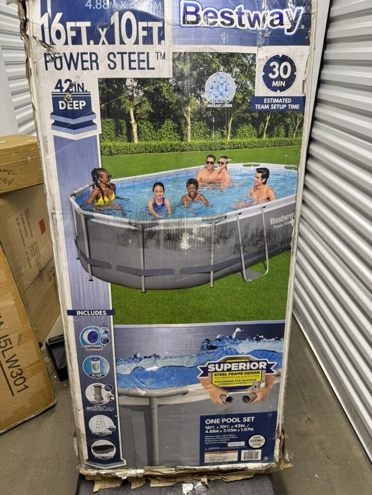Bestway Steel Pro MAX 16' x 10' x 42 Pool NEW