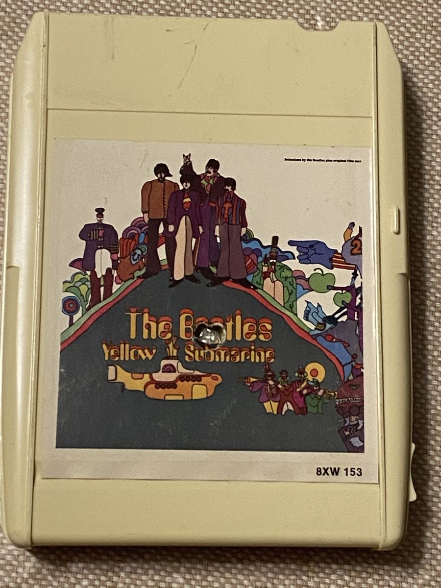 Restored Beatles Yellow Submarine 8-Track Tape Excellent Condition