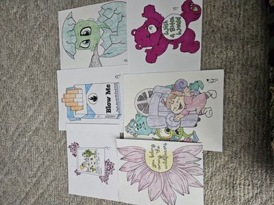 All hand drawn, drawings *please read description