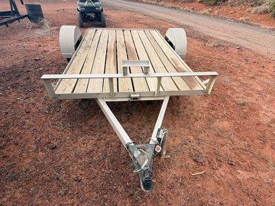 Utility Trailer - Flatbed, Single Axle, Wood Deck, ATV/Cargo Hauler