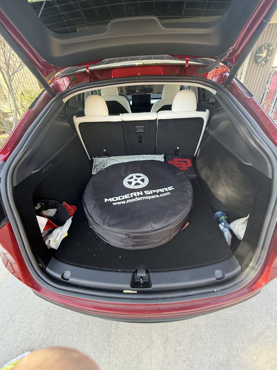 Modern Spare tire kit for Tesla Model Y, Performance.
