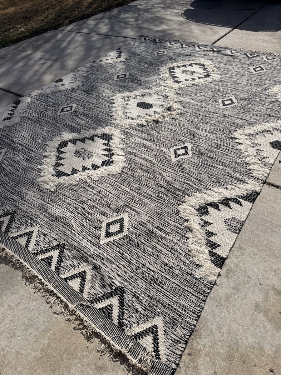 New. 3D Moroccan 9x12 Handmade Area Rug