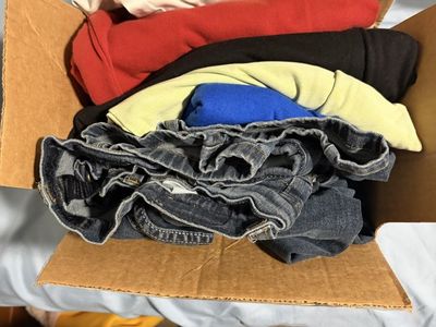 Assorted Men's Clothing Bundle Shirts and Jeans Size XL