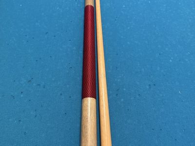 Older Vintage Red Wrap Pool Cue