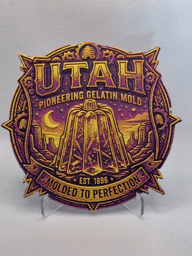 Utah Pioneering Gelatin Mold "Molded to Perfection" Est. 1896