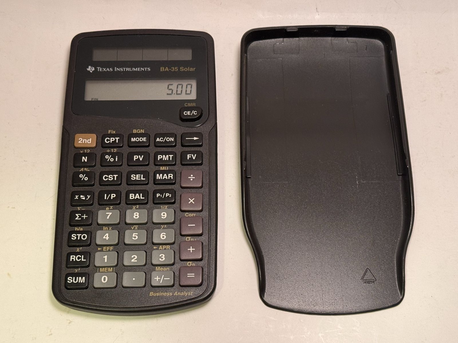 Texas Instruments BA-35 Scientific/Financial Calculator Solar Powered