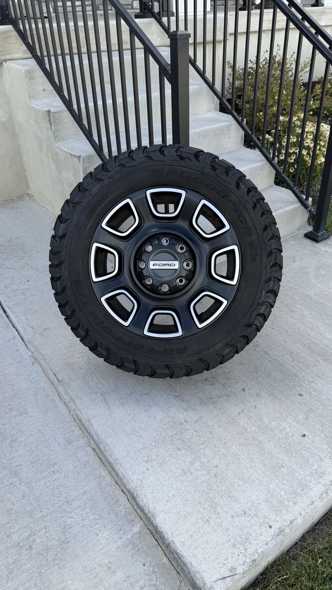 Ford F350 Rims and Tires 285/60R20 Bfgoodrich Ko3 Load E