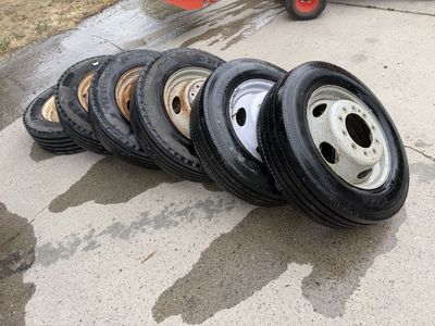 Set of 6 Dually Tires 225/70R19.5