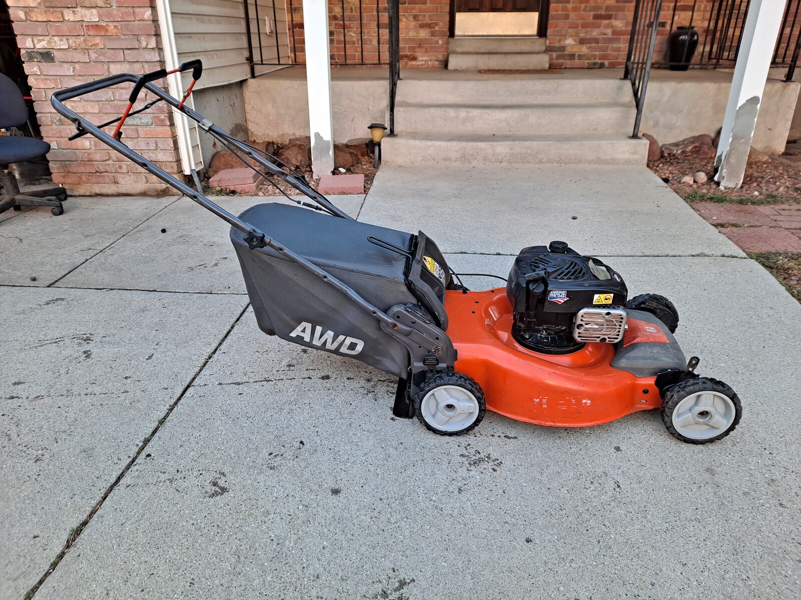 Husqvarna AWD bagged mower, full tune up