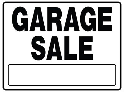 Garage sale June 6th