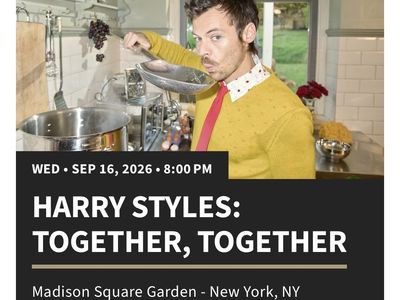 Harry Styles MSG, NYC Sept 16