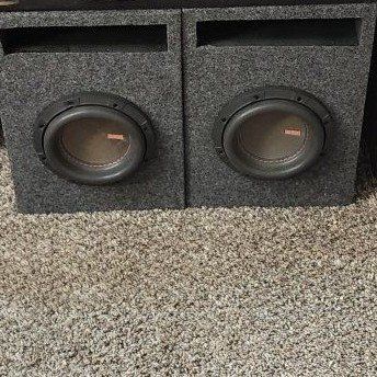 6 1/2 mojo subwoofers in custom boxes