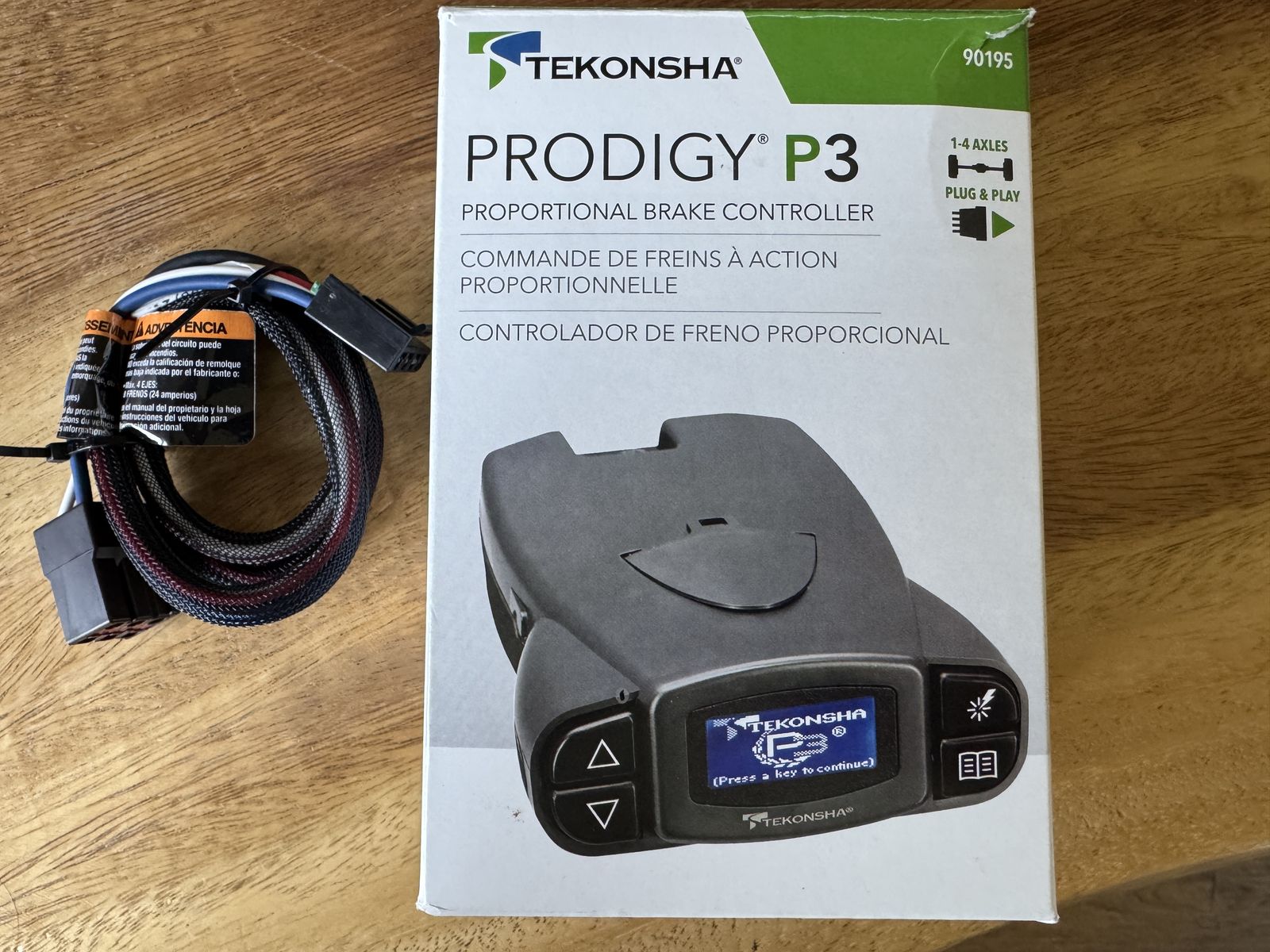 Prodigy P3® Proportional Brake Controller for Trailers with 1-4 Axles, Black