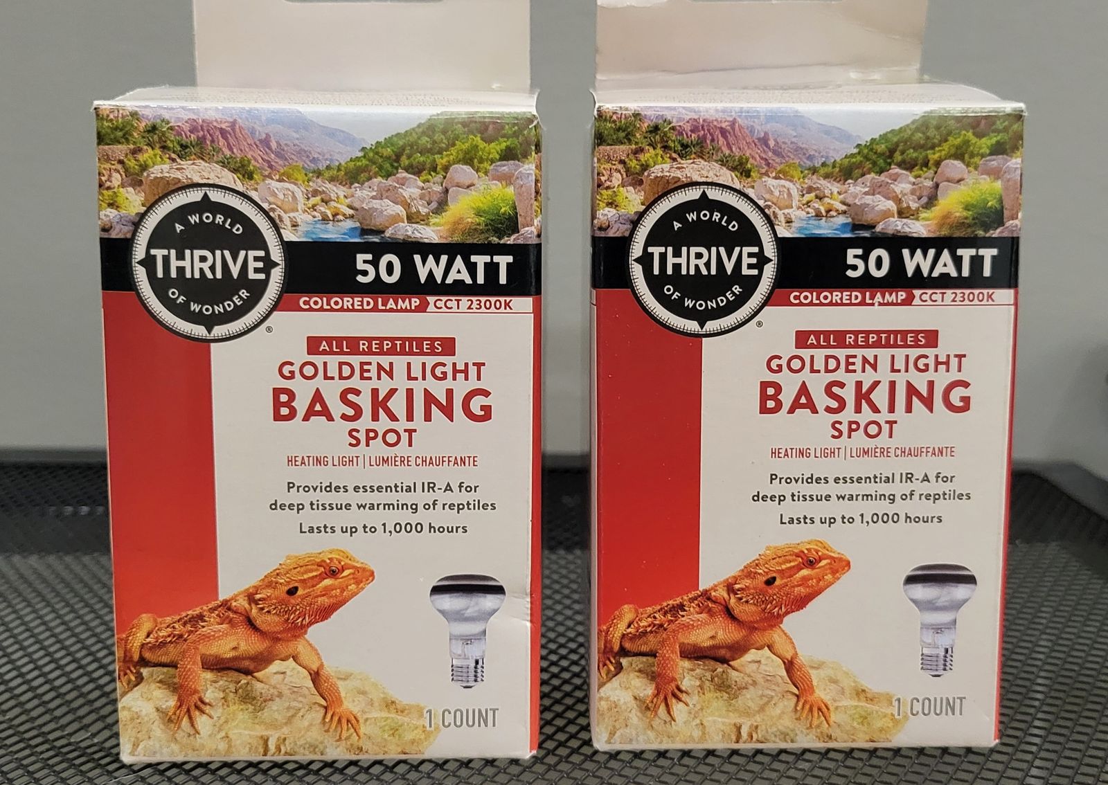 2 Thrive Golden Light Basking Spot Bulbs