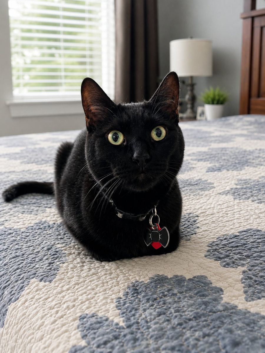 Sweet Black Cat Looking for His Purr-fect Home