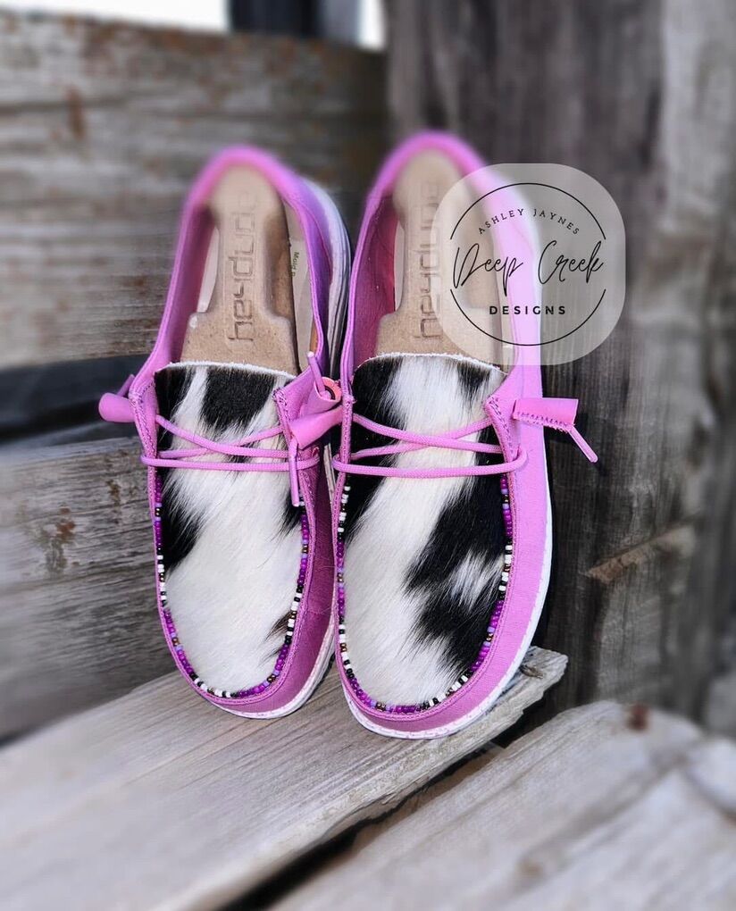 Purple Custom Hey Dudes