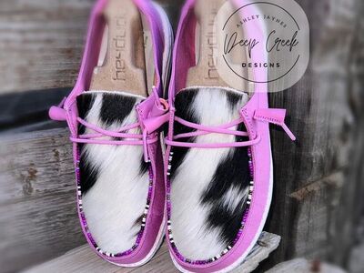 Purple Custom Hey Dudes