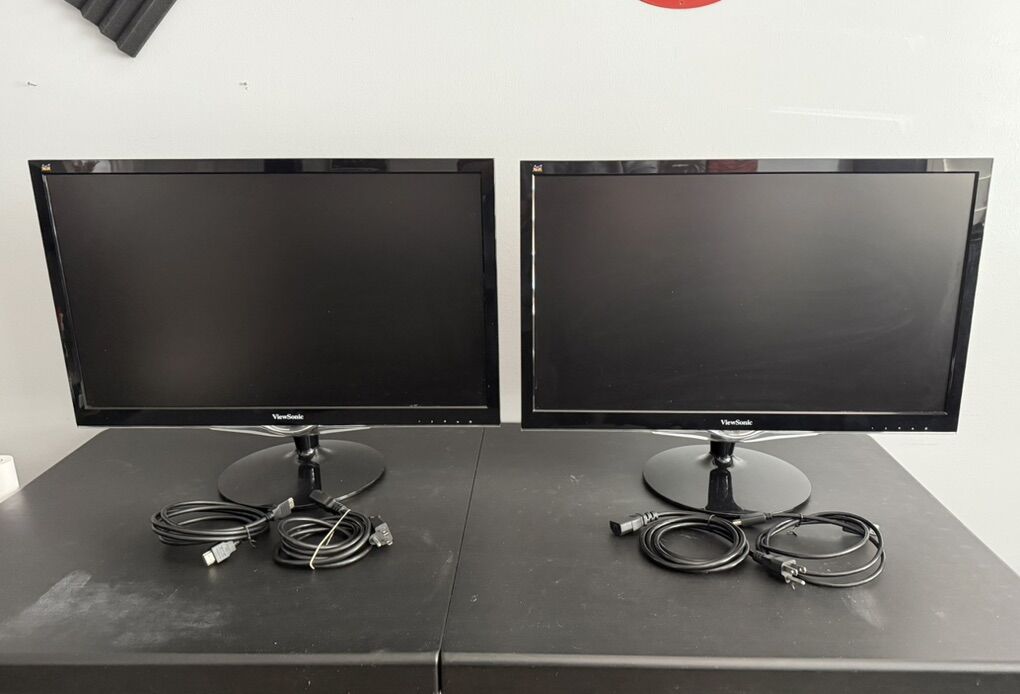 Dual Viewsonic VX2452MH 24 60hz Gaming Monitors