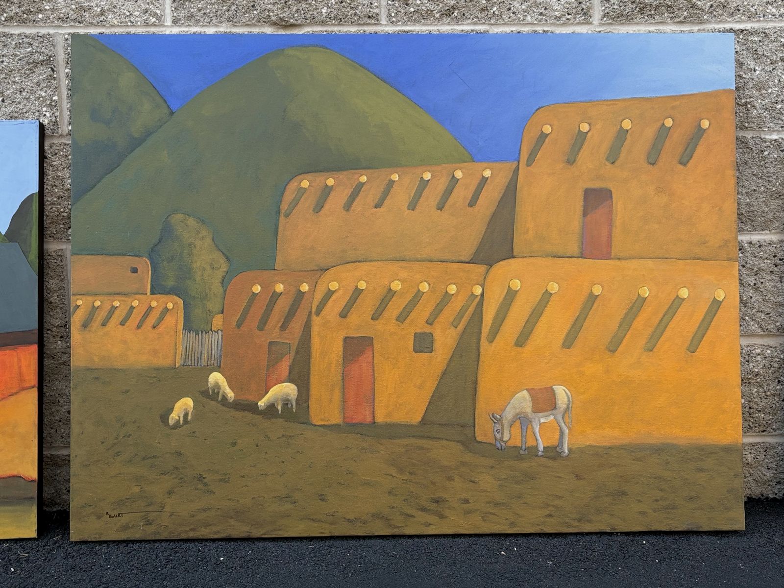 Beautiful, Robert Burt original oil paintings on canvas. Fantastic fine art Southwestern cost over $9600 in gallery