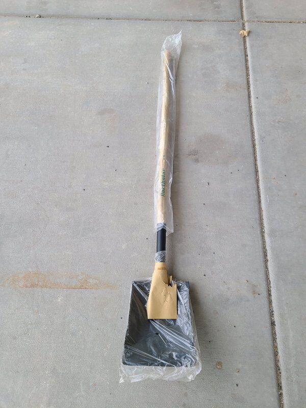 New rakes, brooms, and shovels