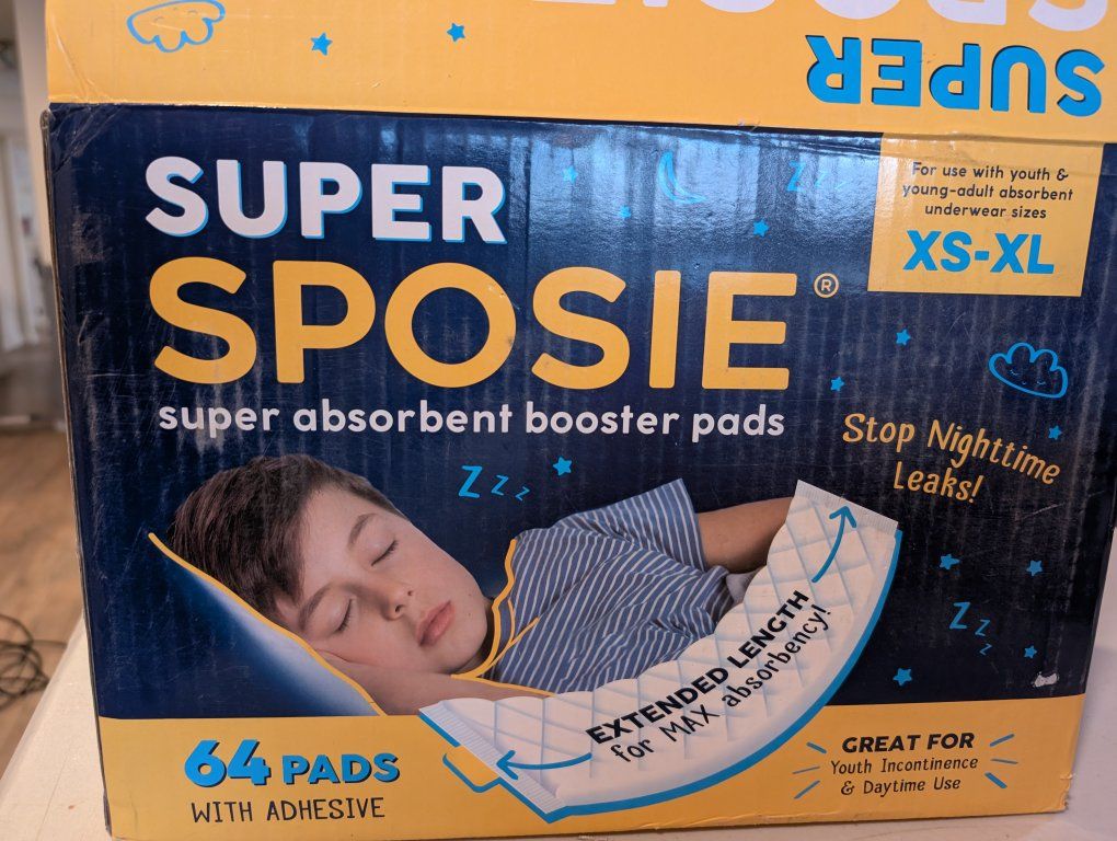 Super Sposie Super Absorbent Booster Pads XS-XL 96 Count Lot
