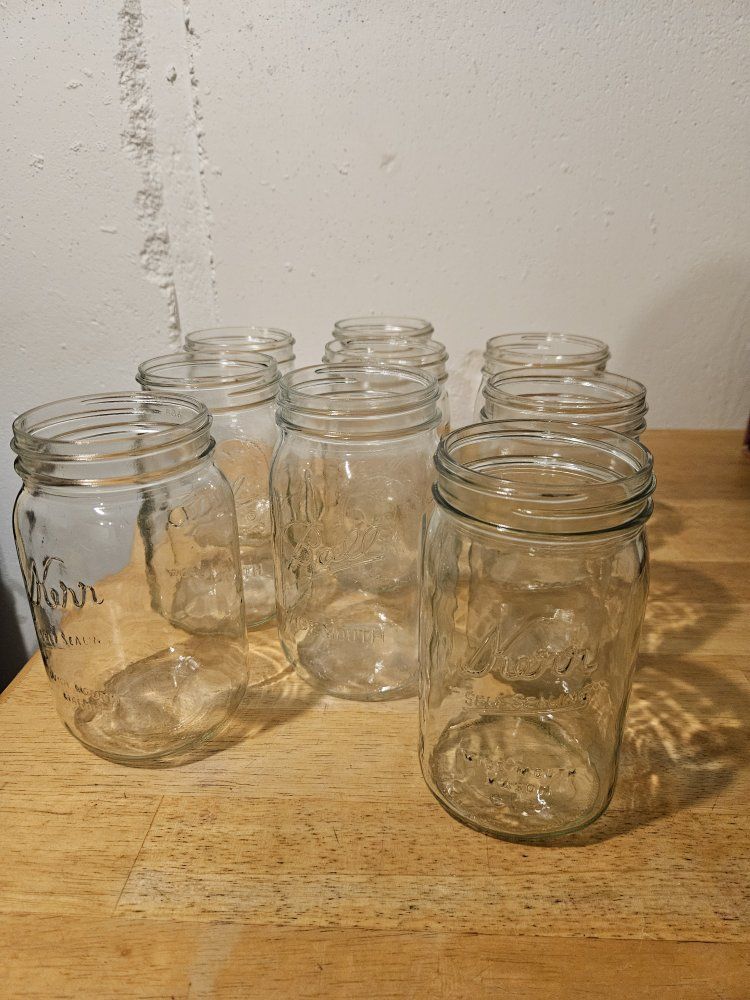 Wide Mouth Canning Mason Jars