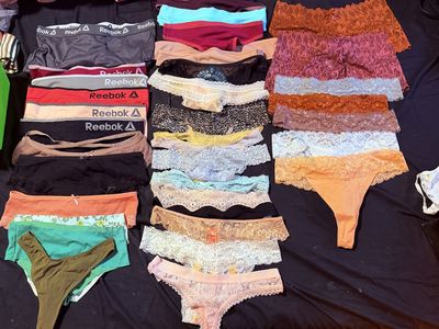 Large Lot of Women's Underwear - Various Brands & Styles, Thongs, Bikinis, Boyshorts, Sizes S-M (unconventional questions ok!️)