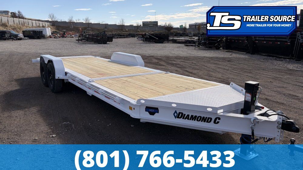 7x22 Diamond C HDT 207 Tilt Trailer - 15.5K GVWR - 14 Ply Tires