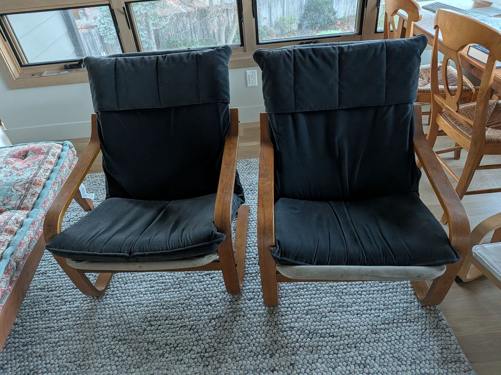 two armchairs