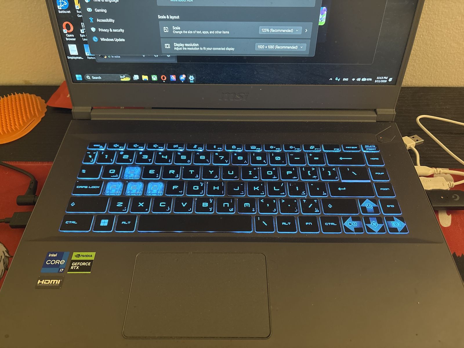 MSI Gaming Laptop i7 + RTX 4050 | 16GB RAM | 144Hz