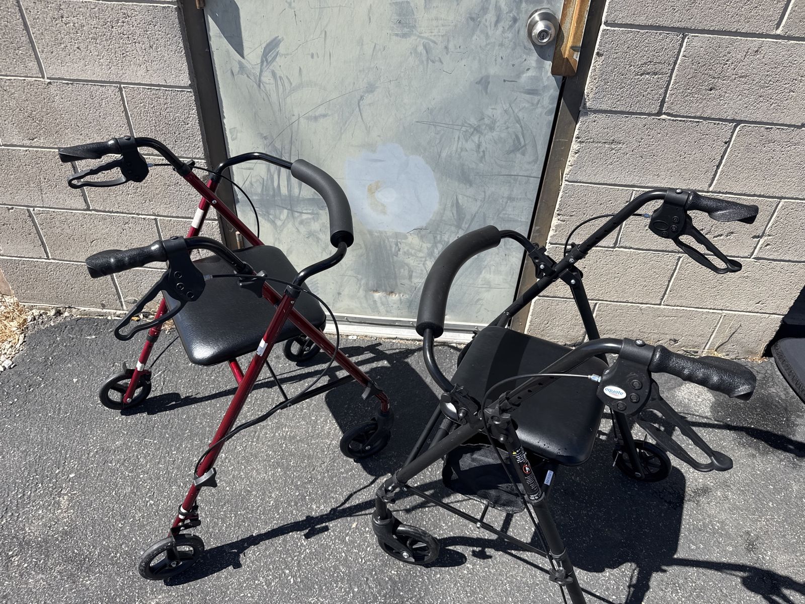 Rollator 4 wheeled Walkers with Seats - Portable Mobility Aids
