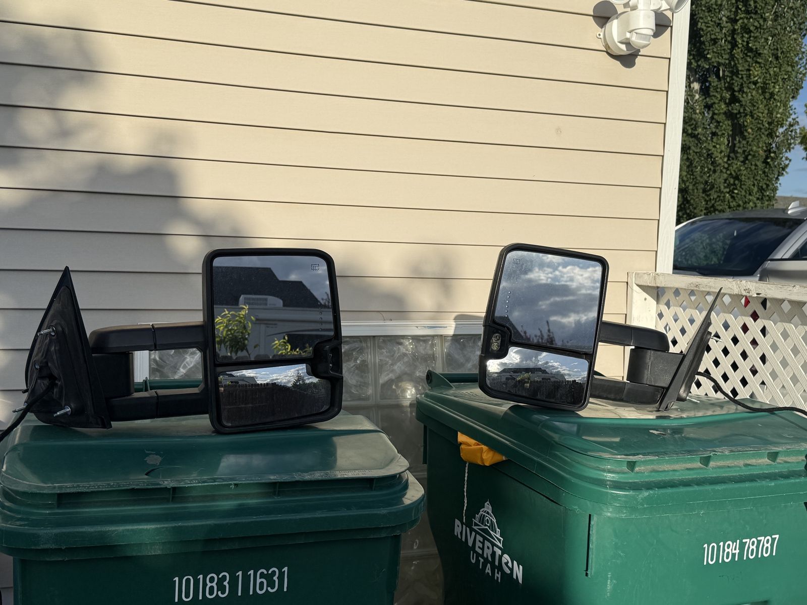 Extending tow mirrors for Sierra or Silverado