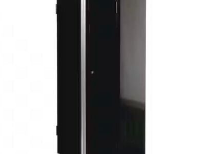 Husky Ready-to-Assemble 24-Gauge Steel Freestanding Garage Cabinet in Black (30.5 in. W x 72 in. H x 18.3 in. D)