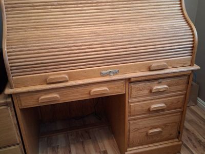 Solid Oak Roll Top