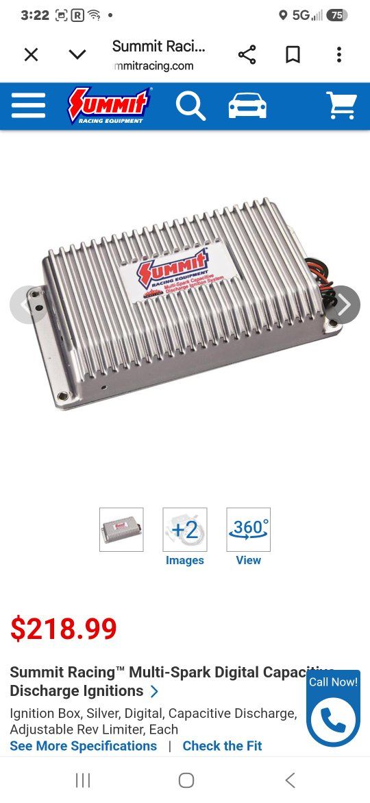 Summit Racing SUM-850610 Multi-Spark Digital Capacitive Discharge Ignition Box