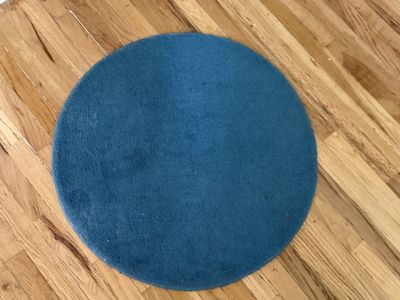 IKEA Ringum Round Blue Wool Rug 70 cm (27 inches)
