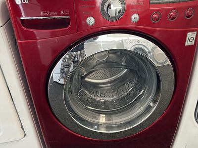 Red Lg washing machine